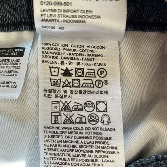 Levi Strauss Two Horse Brand Shirts Size 31W GUC Blue - Picture 4 of 5